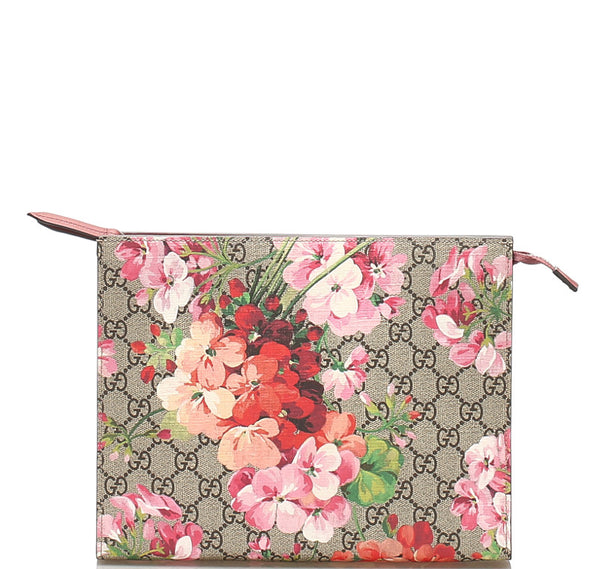 グッチ GGブルームス 430268 ブラウン レッド PVC レザー ハンドバッグ レディース GUCCI 中古