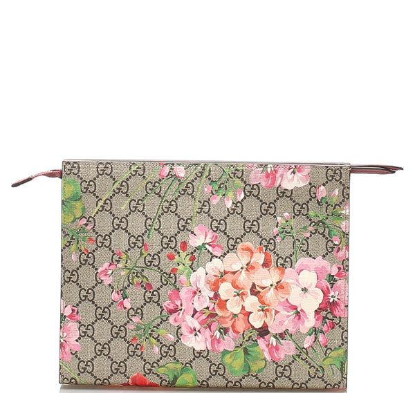 グッチ GGブルームス 430268 ブラウン レッド PVC レザー ハンドバッグ レディース GUCCI 中古