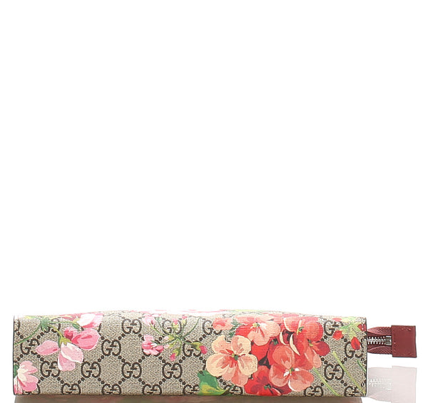 グッチ GGブルームス 430268 ブラウン レッド PVC レザー ハンドバッグ レディース GUCCI 中古