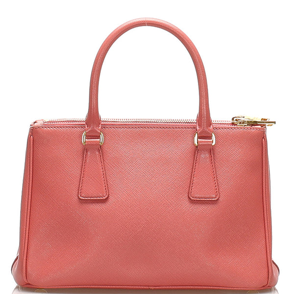 プラダ ピンク サフィアーノ ハンドバッグ レディース PRADA 中古