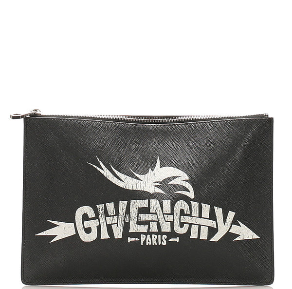 ジバンシー ブラック レザー ハンドバッグ ユニセックス Givenchy 中古