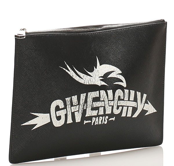 ジバンシー ブラック レザー ハンドバッグ ユニセックス Givenchy 中古