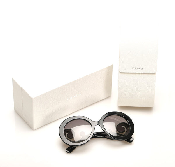 プラダ ブラック プラスチック サングラス ユニセックス PRADA 中古