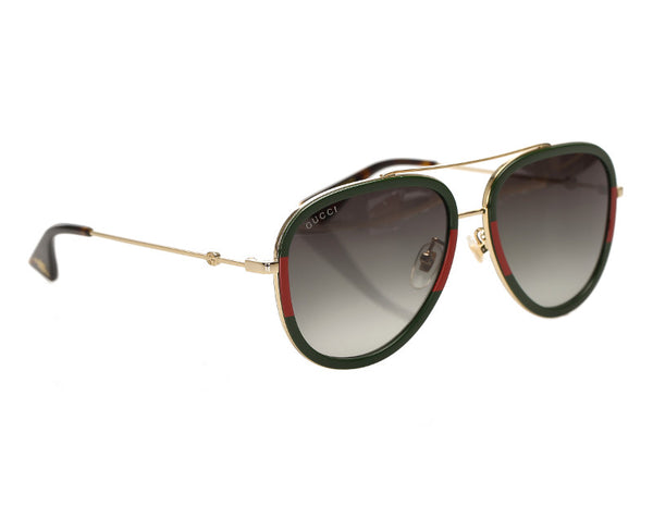 グッチ ゴールド ブラウン メッキ サングラス ユニセックス GUCCI 中古