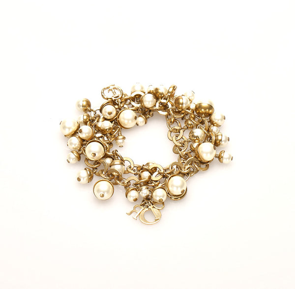 クリスチャンディオール ゴールド メッキ アンクレット レディース Christian Dior 中古