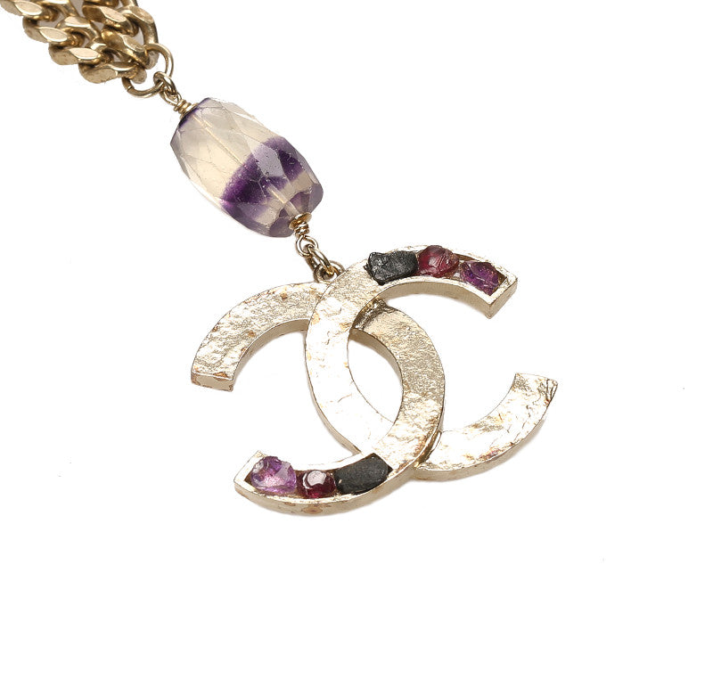 シャネル シルバー メタル ココマーク ネックレス レディース CHANEL 中古