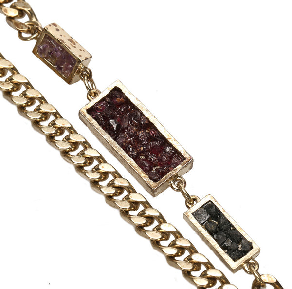 シャネル シルバー メタル ココマーク ネックレス レディース CHANEL 中古