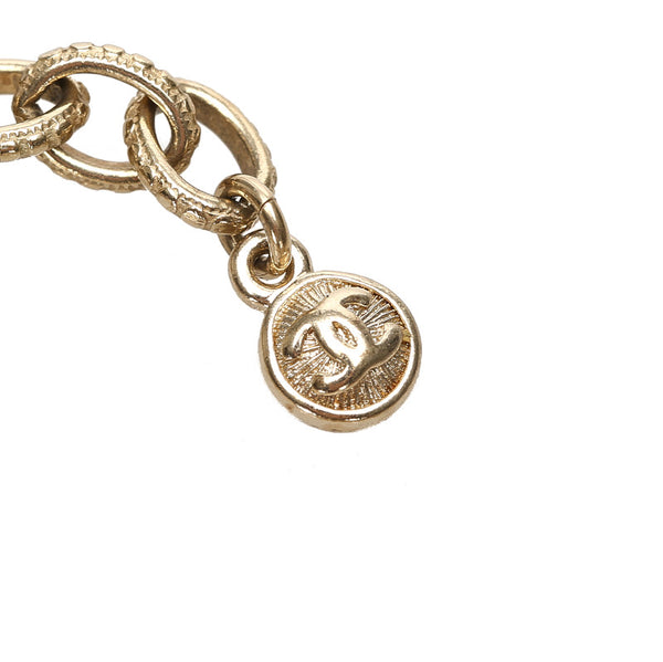 シャネル シルバー メタル ココマーク ネックレス レディース CHANEL 中古