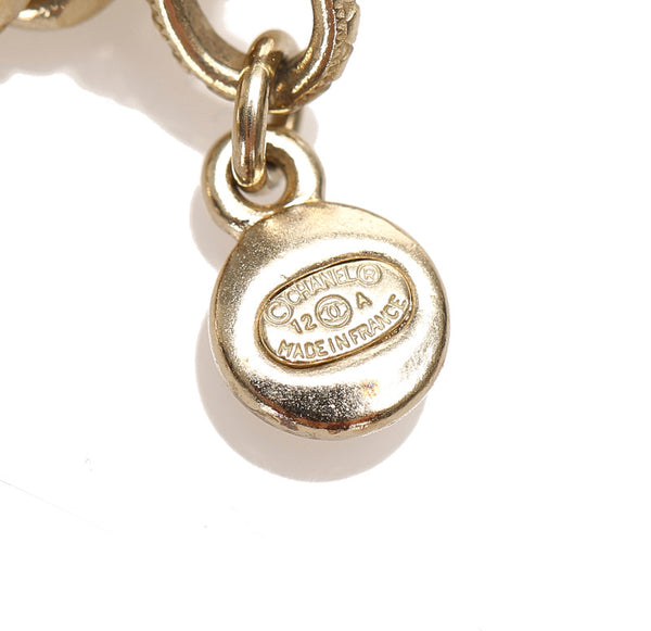 シャネル シルバー メタル ココマーク ネックレス レディース CHANEL 中古