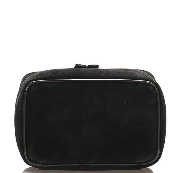 グッチ 032・1705・0141 ブラック スウェード バニティバッグ レディース GUCCI 中古