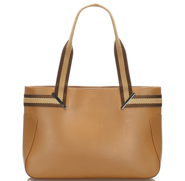 グッチ 002・1135 ベージュ レザー ハンドバッグ レディース GUCCI 中古