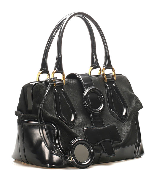 バレンシアガ 163527 ブラック スウェード レザー ショルダーバッグ レディース BALENCIAGA 【中古】