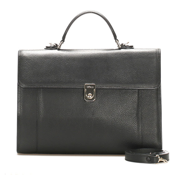 バーバリー ブラック レザー ハンドバッグ ショルダーバッグ 2WAY メンズ BURBERRY 中古