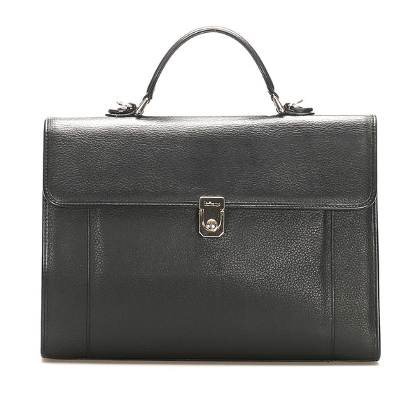 バーバリー ブラック レザー ハンドバッグ ショルダーバッグ 2WAY メンズ BURBERRY 中古