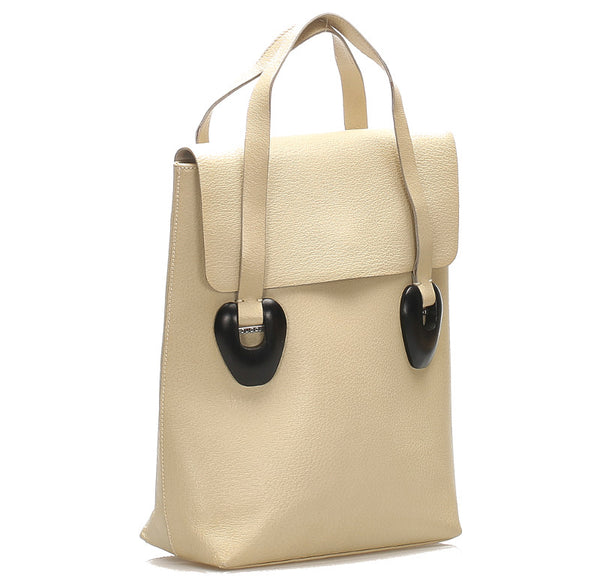 グッチ 002 2133 045 アイボリー レザー ハンドバッグ レディース GUCCI 中古