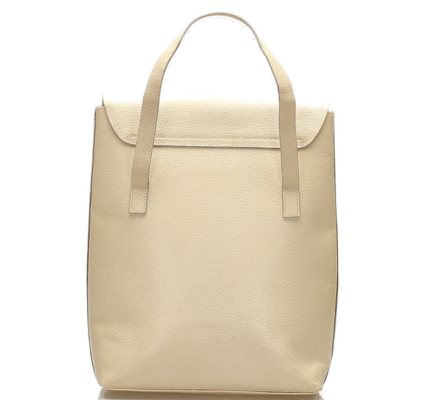 グッチ 002 2133 045 アイボリー レザー ハンドバッグ レディース GUCCI 中古