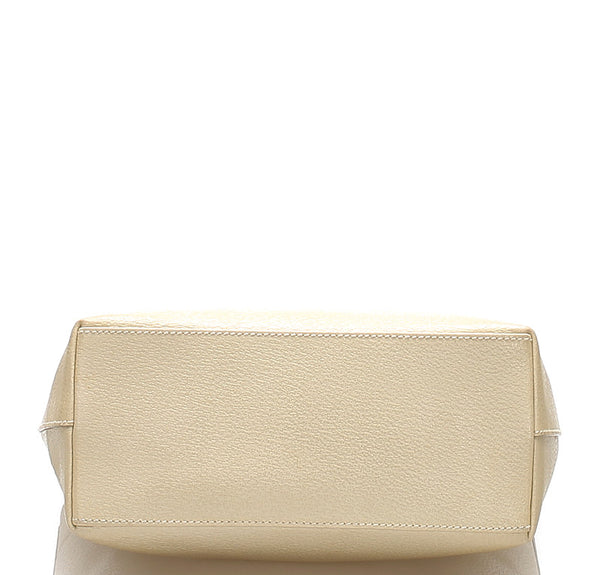 グッチ 002 2133 045 アイボリー レザー ハンドバッグ レディース GUCCI 中古