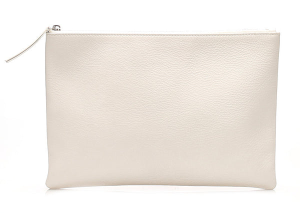バレンシアガ ショッピングクリップM  485110 ホワイト レザー クラッチバッグ ユニセックス BALENCIAGA 中古