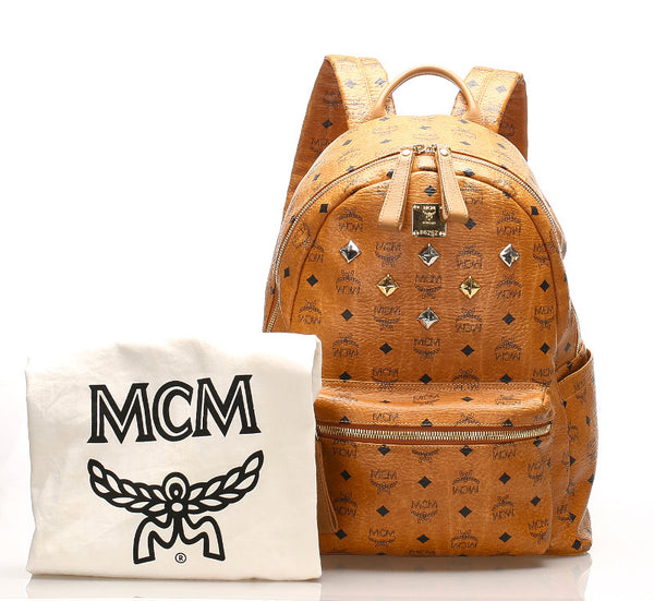 エム シー エム キャメル レザー リュック バックパック ユニセックス MCM 中古