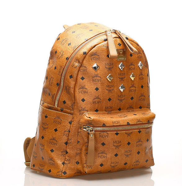 エム シー エム キャメル レザー リュック バックパック ユニセックス MCM 中古