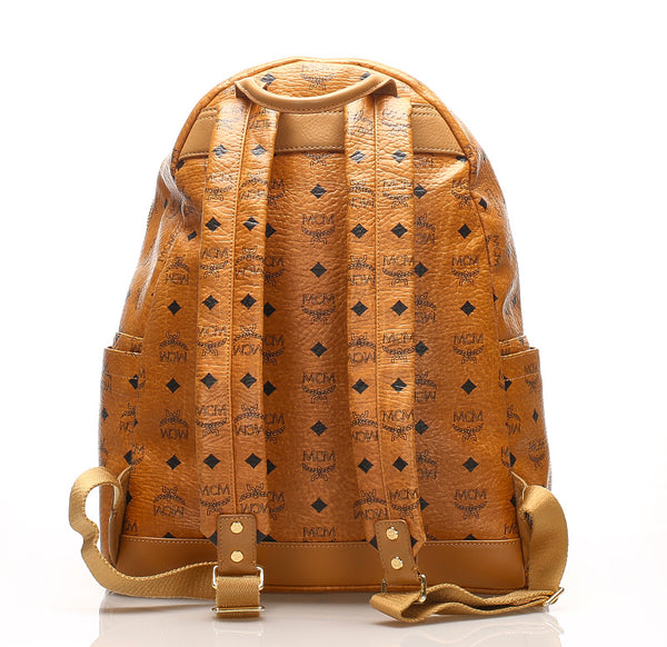 エム シー エム キャメル レザー リュック バックパック ユニセックス MCM 中古