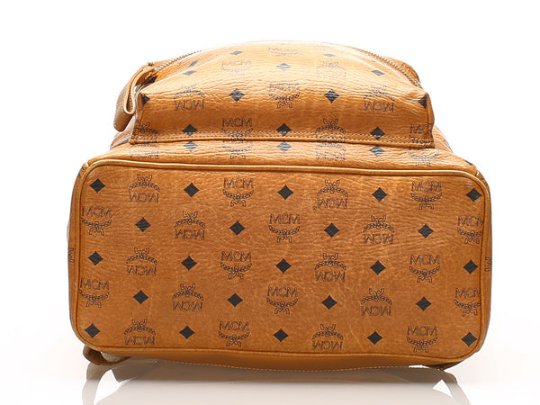 エム シー エム キャメル レザー リュック バックパック ユニセックス MCM 中古