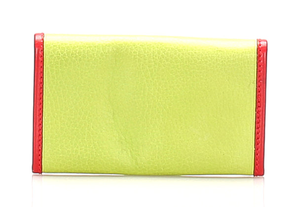 セリーヌ イエロー グリーン レザー キーケース レディース CELINE 中古