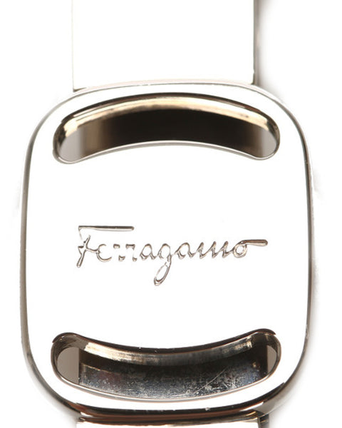 サルヴァトーレフェラガモ シルバー メタル マネークリップ ユニセックス Salvatore Ferragamo 中古