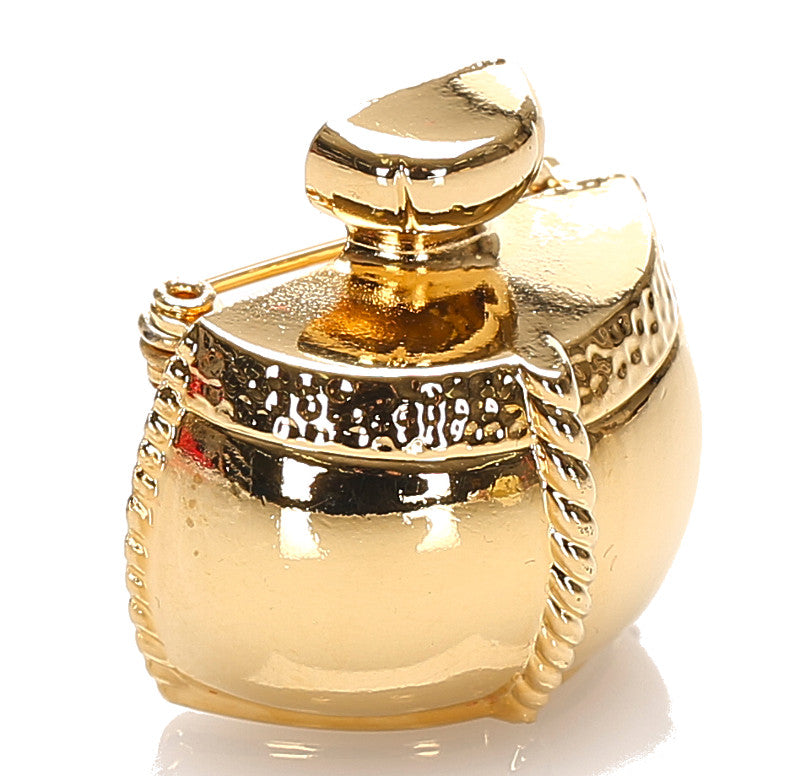 サンローラン ゴールド メッキ ブローチ レディース SAINT LAURENT 中古