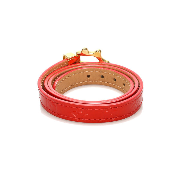 ルイ ヴィトン M91402 レッド パテントレザー ヴェルニ リプルトゥール ブレスレット レディース LOUIS VUITTON 中古