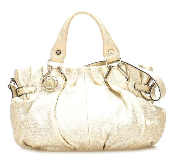 セリーヌ ゴールド レザー ハンドバッグ レディース CELINE 中古