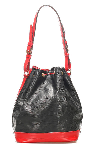 ルイ ヴィトン エピ ノエ M44017 ブラック レッド レザー ショルダーバッグ レディース LOUIS VUITTON 中古