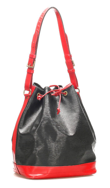 ルイ ヴィトン エピ ノエ M44017 ブラック レッド レザー ショルダーバッグ レディース LOUIS VUITTON 中古