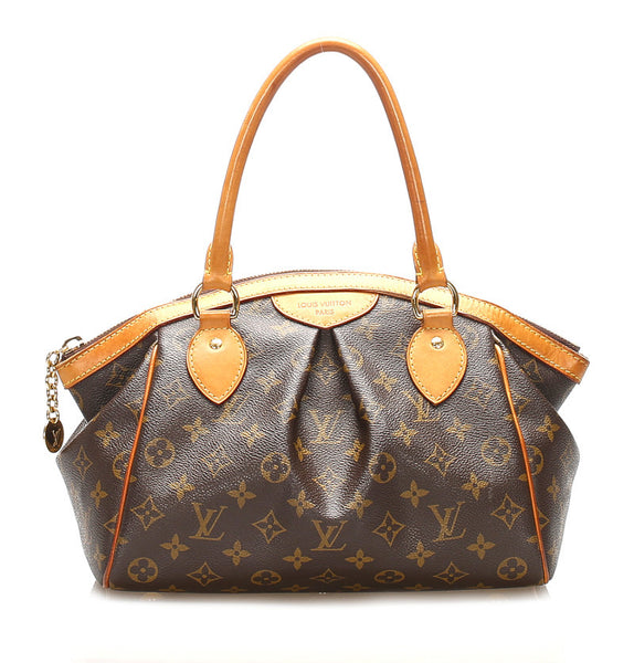 ルイ ヴィトン モノグラム ティボリPM M40143 ブラウン PVC レザー ハンドバッグ レディース LOUIS VUITTON 中古