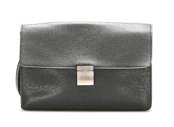 ルイ ヴィトン タイガ セレンガアルドワーズ M30782 ブラック レザー ビジネスバッグ メンズ LOUIS VUITTON 中古
