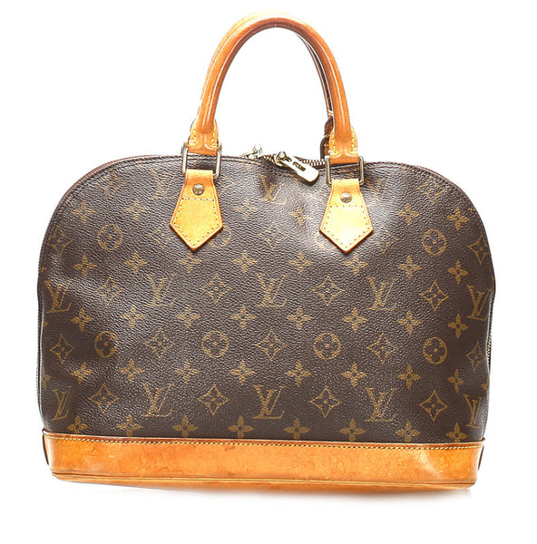 ルイ ヴィトン モノグラム アルマ M51130 ブラウン PVC レザー ハンドバッグ レディース LOUIS VUITTON 中古