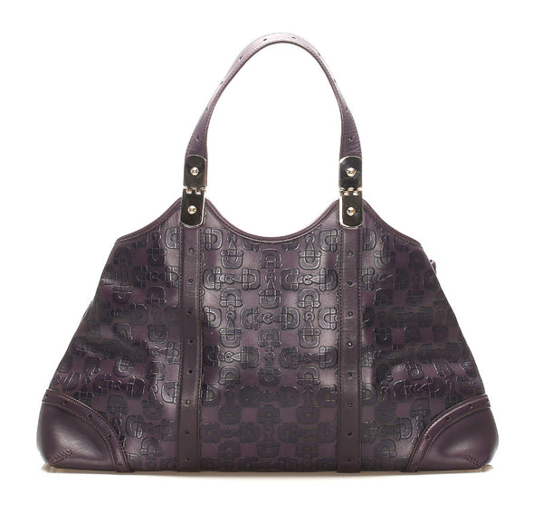 グッチ ホースビット 145769 パープル レザー トートバッグ レディース GUCCI 中古