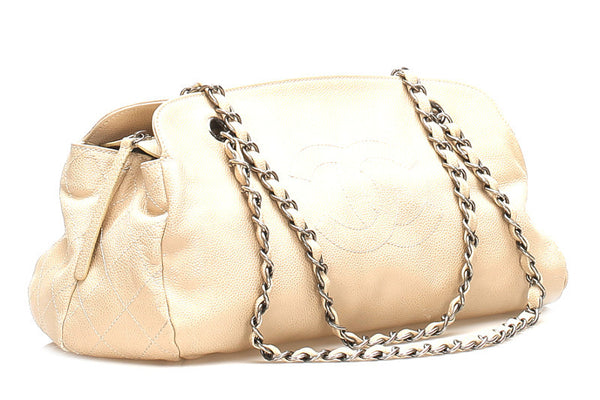 シャネル ココマーク アイボリー レザー チェーン ショルダーバッグ レディース CHANEL 中古