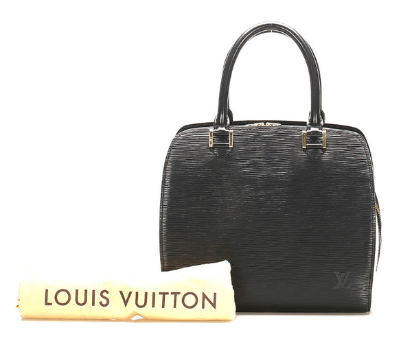 ルイ ヴィトン エピ ポンヌフ M52052 ブラック レザー ハンドバッグ レディース LOUIS VUITTON 中古