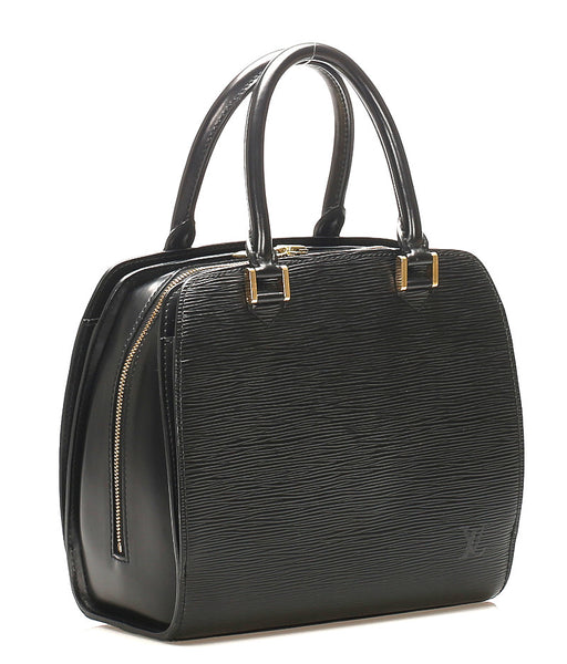 ルイ ヴィトン エピ ポンヌフ M52052 ブラック レザー ハンドバッグ レディース LOUIS VUITTON 中古