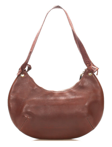 グッチ 106292 ブラウン レザー 肩掛け ショルダーバッグ レディース GUCCI 中古