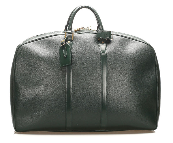 ルイ ヴィトン タイガ エランガアンポッシュ M30104  グリーン レザー ボストンバッグ メンズ LOUIS VUITTON 中古