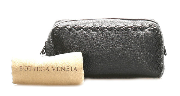 ボッテガヴェネタ ブラック レザー セカンドバッグ メンズ BOTTEGAVENETA 中古