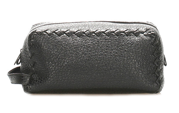 ボッテガヴェネタ ブラック レザー セカンドバッグ メンズ BOTTEGAVENETA 中古