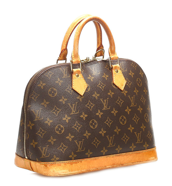 ルイ ヴィトン モノグラム アルマ M51130 ブラウン PVC レザー ハンドバッグ レディース LOUIS VUITTON 中古