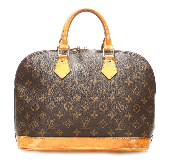 ルイ ヴィトン モノグラム アルマ M51130 ブラウン PVC レザー ハンドバッグ レディース LOUIS VUITTON 中古