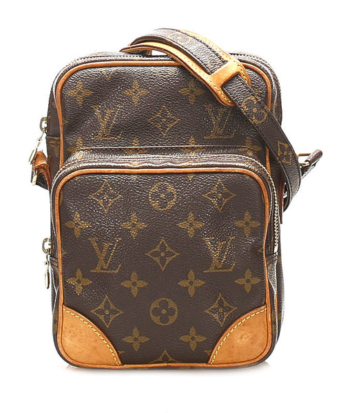 ルイ ヴィトン モノグラム アマゾン M45236 ブラウン PVC レザー 斜め掛け ショルダーバッグ ユニセックス LOUIS VUITTON 中古