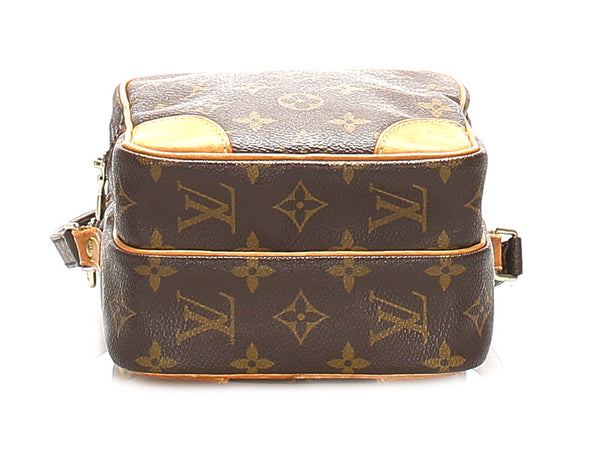 ルイ ヴィトン モノグラム アマゾン M45236 ブラウン PVC レザー 斜め掛け ショルダーバッグ ユニセックス LOUIS VUITTON 中古