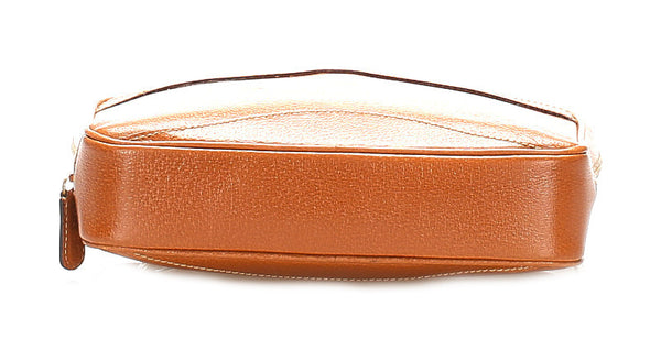 グッチ 018 2020 3702 ブラウン レザー セカンドバッグ メンズ GUCCI 中古