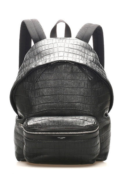 イヴ サンローラン ブラック レザー リュック バックパック ユニセックス YVES SAINT LAURENT 中古